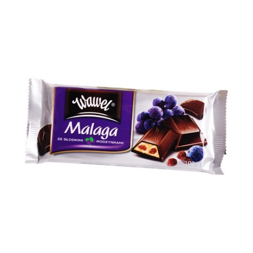 Picture of CLEARANCE-Chocolate Bar Malaga Wawel 100g