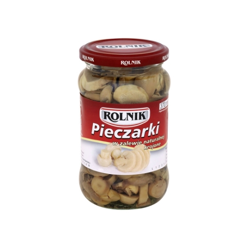Picture of Pickled Mushrooms champignons in jar Rolnik 370g