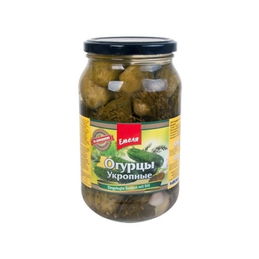 Pickles in jar with dill Emelya 900ml