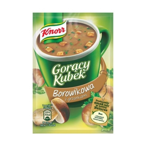 Picture of CLEARANCE-Soup instant cup mushroom porcini Knorr 15g