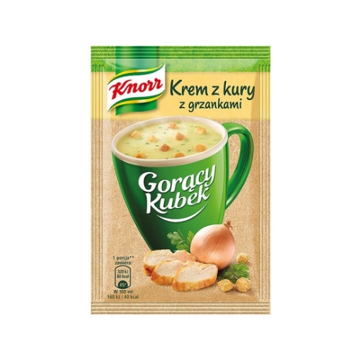 Picture of CLEARANCE-Soup instant cup chicken with croutons Knorr Hot Cup 16g