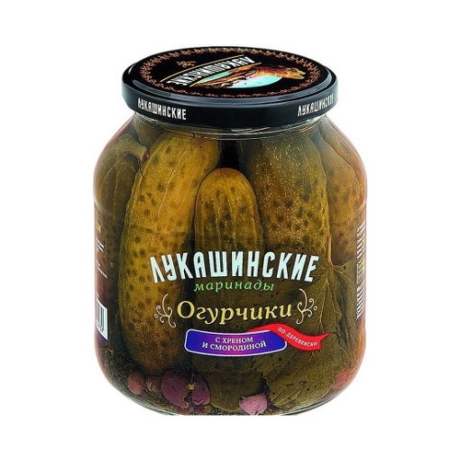 Picture of Pickles with Horseradish & Blackcurrant Lukashinskie 670g