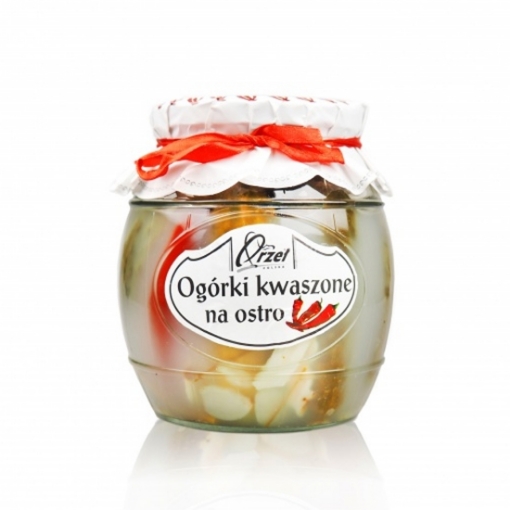 Picture of Pickles Dill Spicy Home Style in jar Orzel 750g