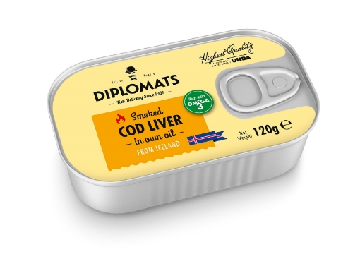 Picture of Cod Liver in own oil Diplomats 120g