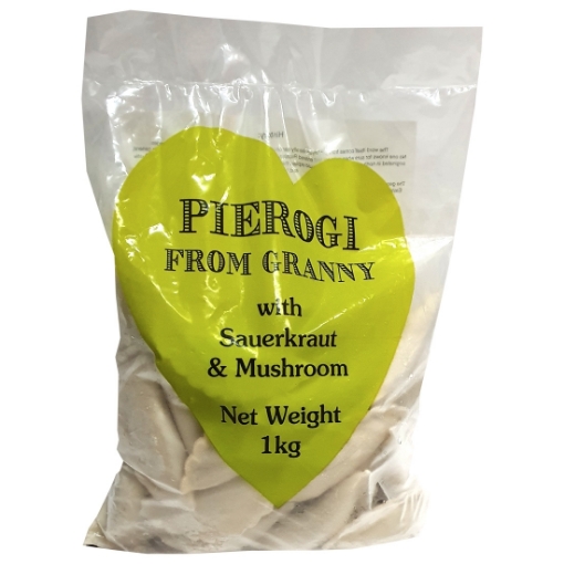 Picture of Pierogi Sauerkraut & Mushrooms Granny Food 1kg -IN STORE ONLY. CAN NOT BE DISPATCHED WITH COURIER