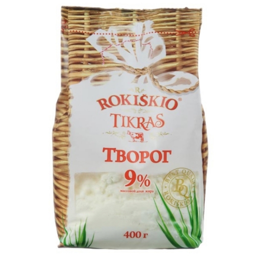 Picture of Cottage Cheese TIKRAS 9% Fat Rokiskio 400g