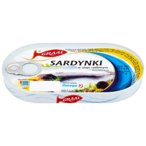 Picture of Wild Sardines in Olive Oil Graal 110g