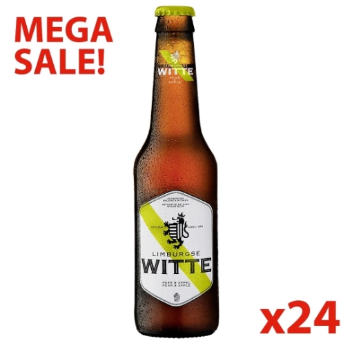 Picture of 24-pack Beer Limburgse Witte Pear Apple 4.2% Alc 330ml