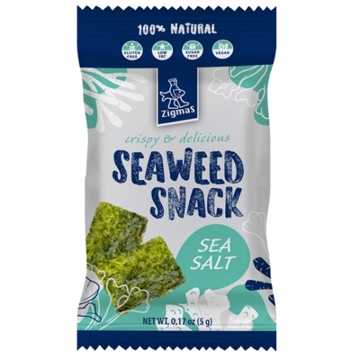 Picture of CLEARANCE-Seaweed Snack with Sea Salt Zigmas 5g