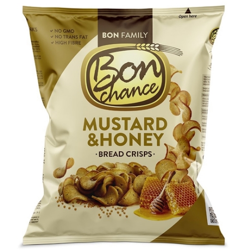 Picture of Bread Crisps Mustard & Honey Flavour Bon Chance 120g