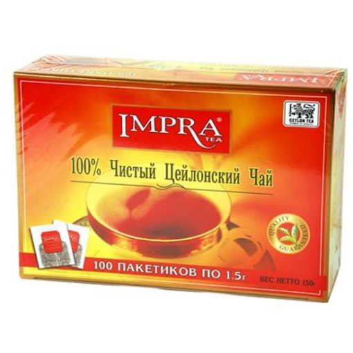 Изображение Чай Чистый Цейлонский Импра 100 пакетиков