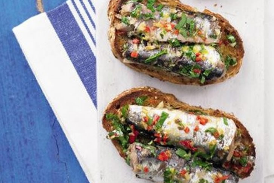 Spanish sardines on toast