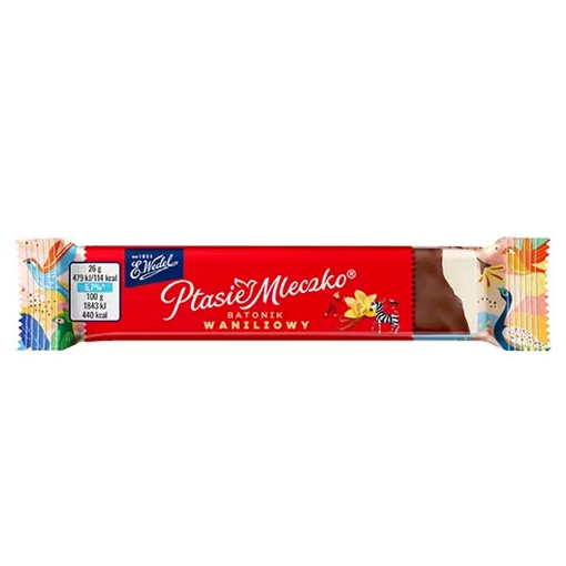 Picture of CLEARANCE-Chocolate Dark Vanilla Bar Wedel 26g