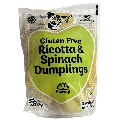 Picture of Dumplings Ricotta & Spinach Gluten Free Granny Food 400g 