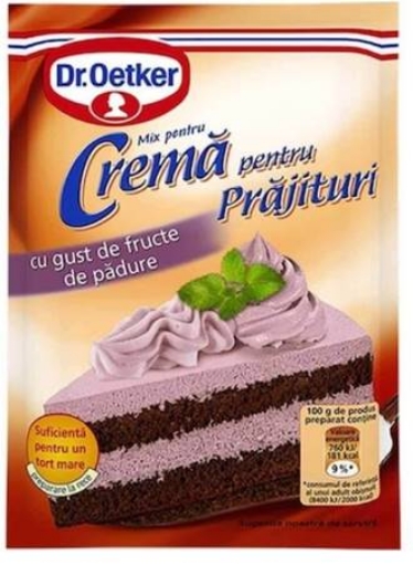 Picture of CLEARANCE-Mix Cake Cream Berry Dr.Oetker 50g
