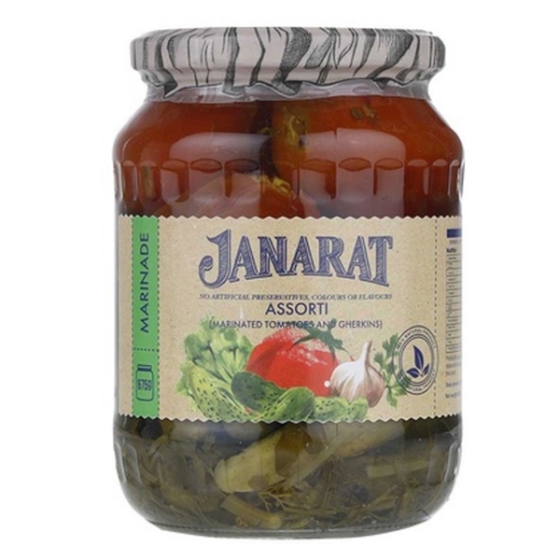 Picture of Pickled Tomatoes & Gherkins Janarat Jar 675g