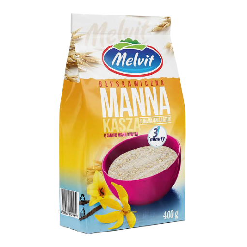 Picture of CLEARANCE-Semolina with Vanilla Instant Melvit 400g
