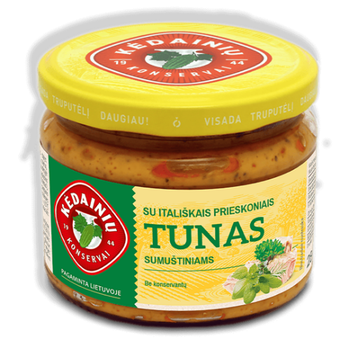 Picture of Tuna Spread for Sandwiches with Italian Spices Kedainiu Jar 280g