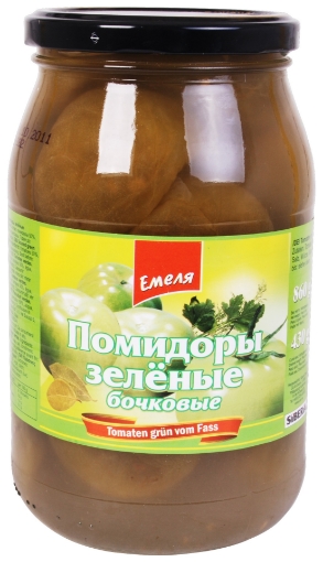 Picture of Pickled Tomatoes Green Emelya Jar 900ml