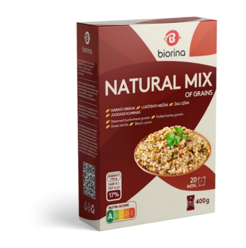 Picture of Grains Mixed with Buckwheat Natural Biorina 400g 