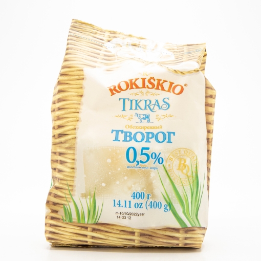 Picture of Cottage Cheese Homestyle 0.5% Fat TIKRAS Rokiskio 400g