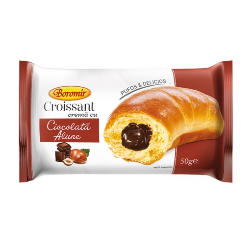 Picture of CLEARANCE-Croissant with Choc-Hezelnut Cream Boromir 50g