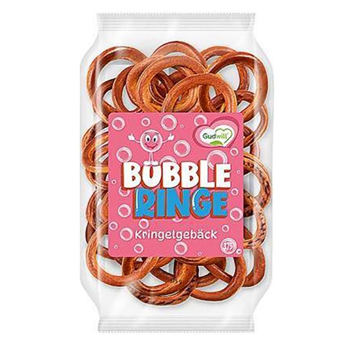 Picture of CLEARANCE-Crackers Rings Vanilla Flavour Bubble Gudwill 375g