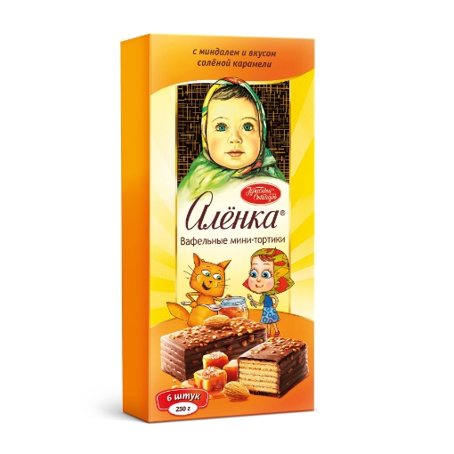 Picture of CLEARANCE-Cake Waffle with Almond & Salted Caramel Alenka 250g