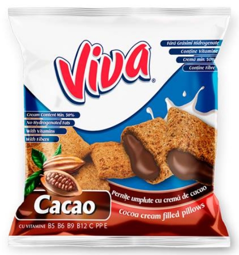 Picture of Snack Crispy Sticks with Cacao Cream Viva 100g