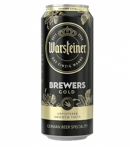 Picture of Beer Warsteiner Unfiltered Gold 5.2% Can 500ml