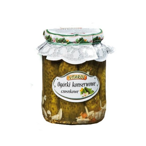 Picture of Pickles with Garlic Vitarol Jar 650g