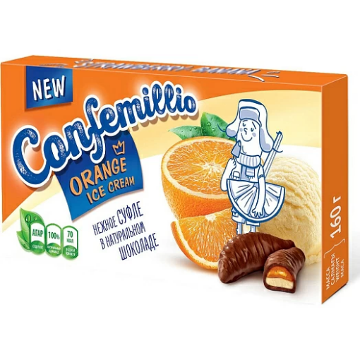 Picture of Candies Orange & Ice-Cream Flavour Confemillio KP 160g