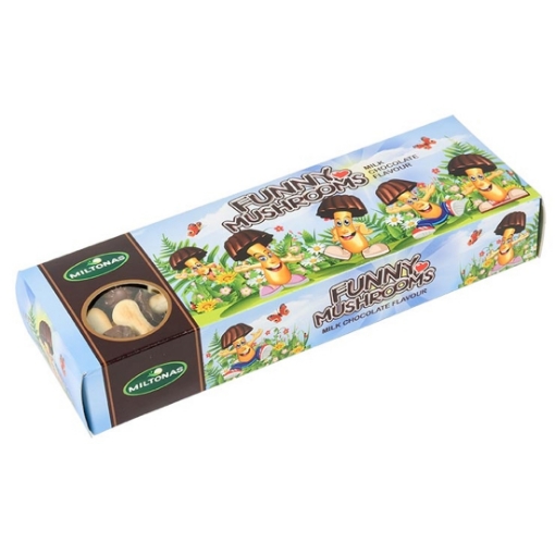 Picture of Biscuits Chocolate Flavour Funny Mushrooms Miltonas 170g 