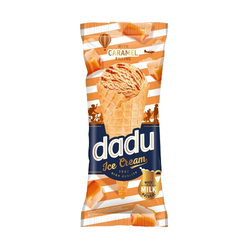 Picture of Ice-Cream with Caramel Filling & Waffle Cup Dadu 120ml - PICK UP ONLY FROM AUCKLAND SKAZKA STORE. CAN NOT BE DISPATCHED WITH COURIER