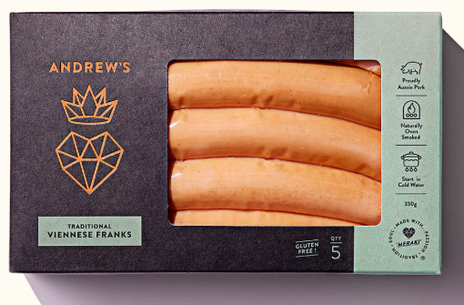 Picture of Sausage Viennese Franks Andrews Choice 330 g 