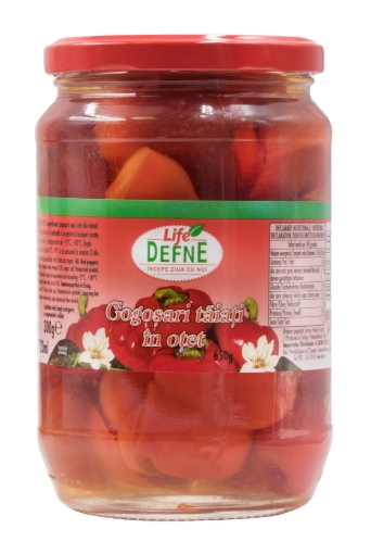 Picture of Pickled Capsicuims Quarters in Vinegar Defne 720ml