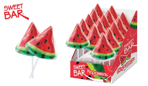 Picture of Lollipop on Stick Watermelon Sweet Bar 40g 