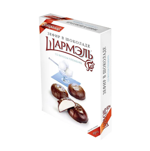 Picture of Marshmallow Zefir Plombir in chocolate Sharmel 250g 